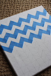canvas painted chevron diy painting pattern tape line paint easy patterns simple draw between crafts wall lines painters cut stripes