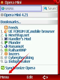 Rules for taking screenshots from Opera Mini with Java Mobile