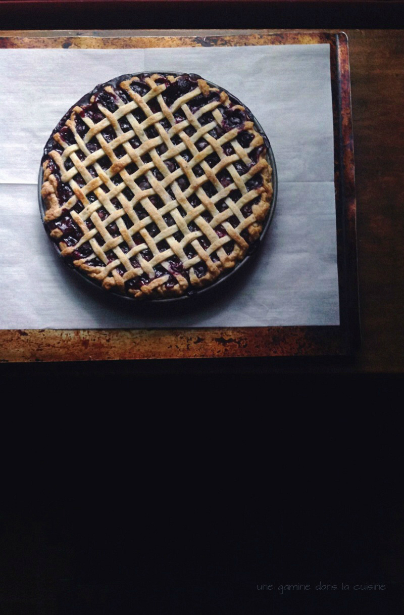 Midnight in Paris Blueberry + Mint Pie :: une gamine dans la cuisine