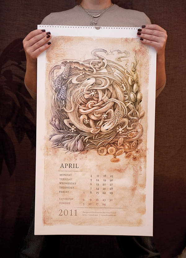 Saurians Renaissance (Calendar 2011) | Graphic Design Blog