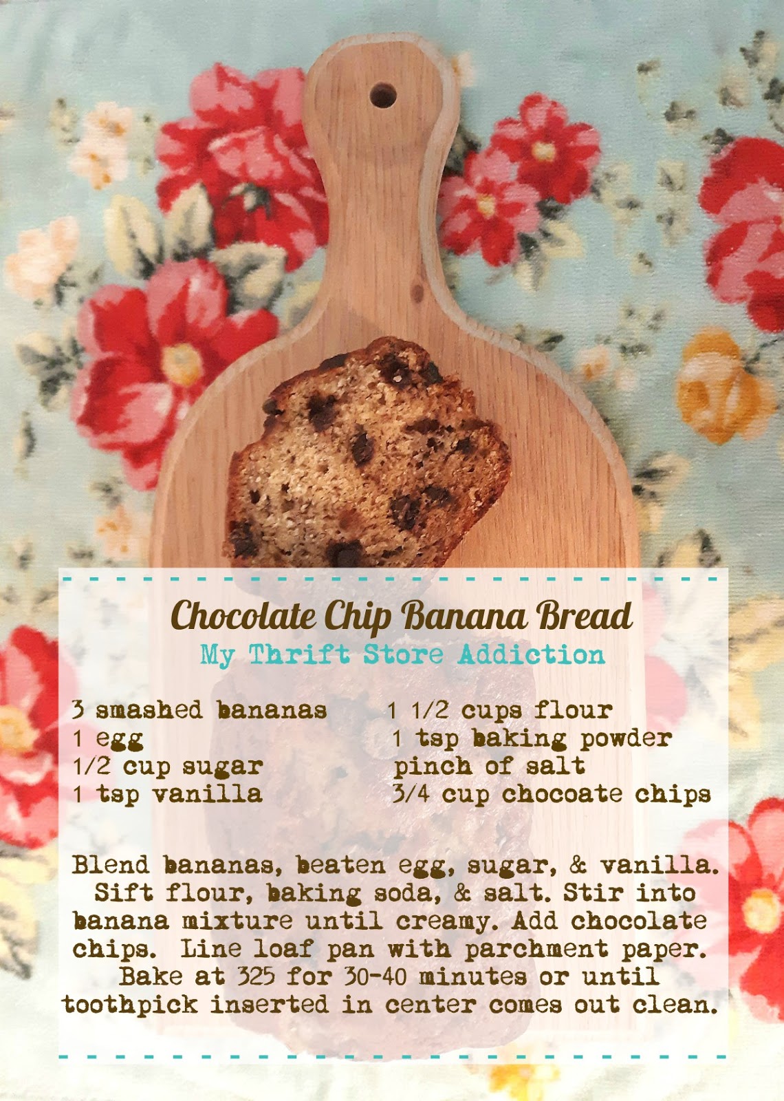 chocolate chip banana bread recipe