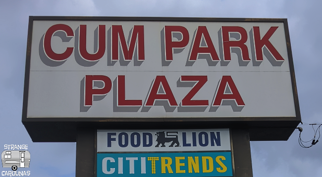 Cum Park Plaza Sign (Burlington, NC) | Strange Carolinas: The Travelogue Of  The Offbeat