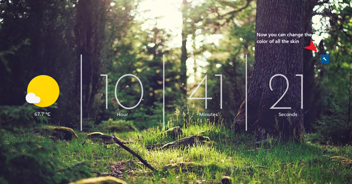 rainmeter clock rainmeter clock