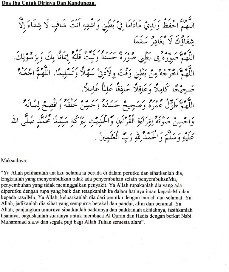Doa Untuk Ibu Hamil