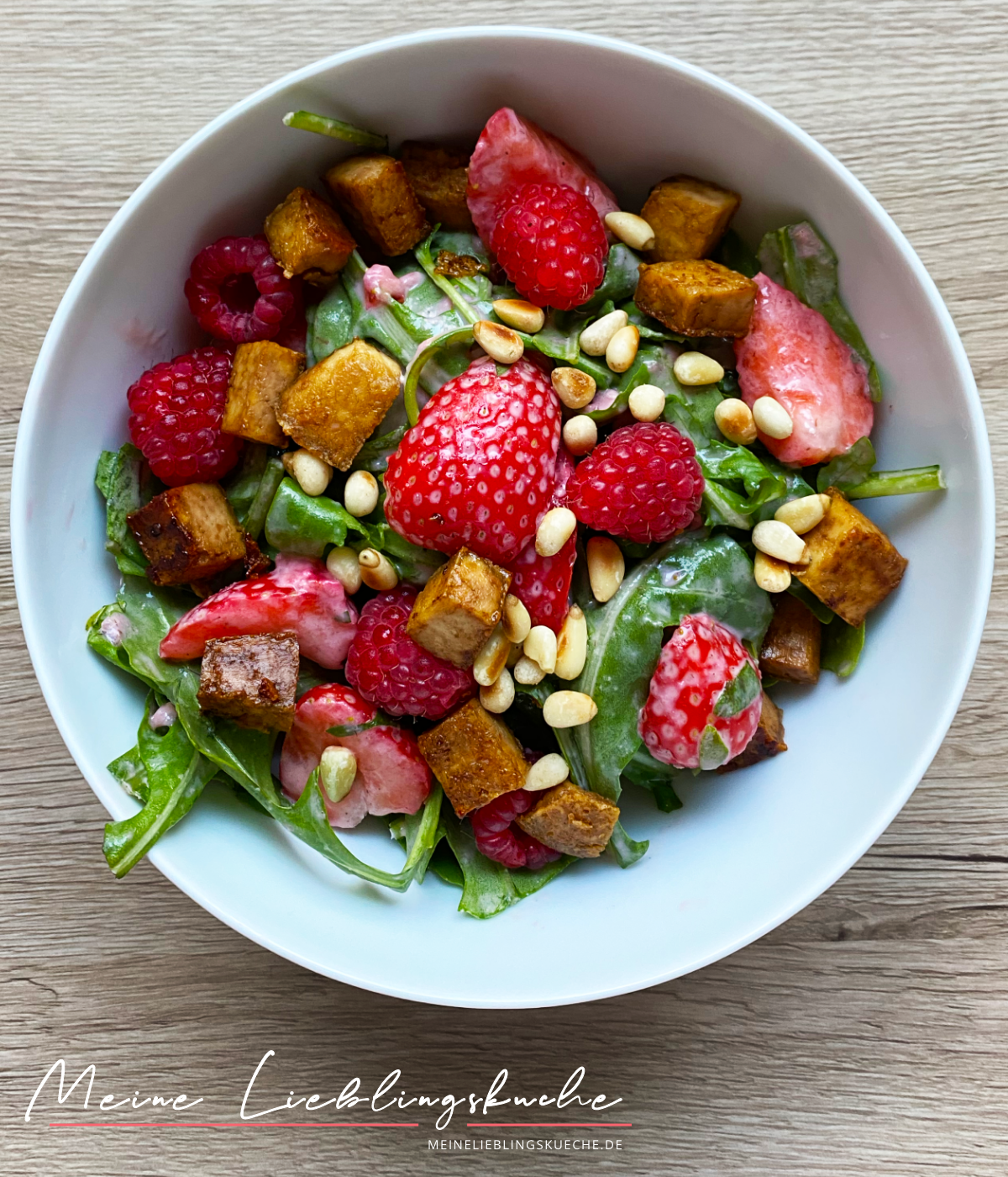 Erdbeer-Salat mit Tofu