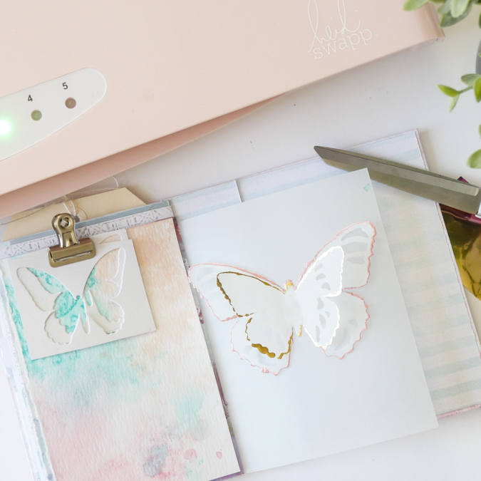 How to make Minc Painted Butterfly Layers by Jamie Pate