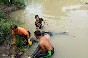 Diduga Putus Cinta Pria Lajang Ini Tewas Mengambang Di Sungai Bahilang