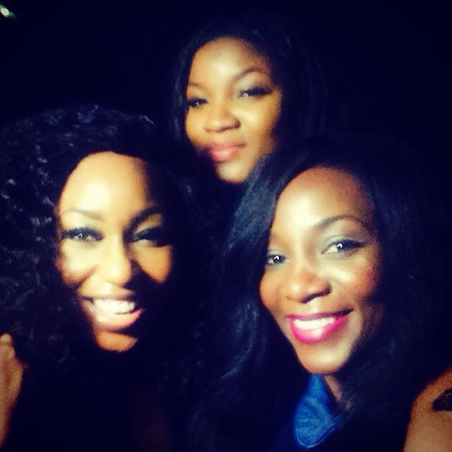 omotola,rita,genevieve selfie