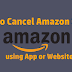 How to Cancel Amazon order