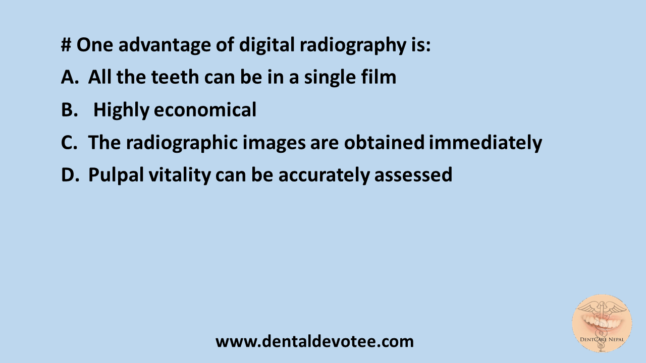 Dentosphere World of Dentistry Advantage of Digital Radiography