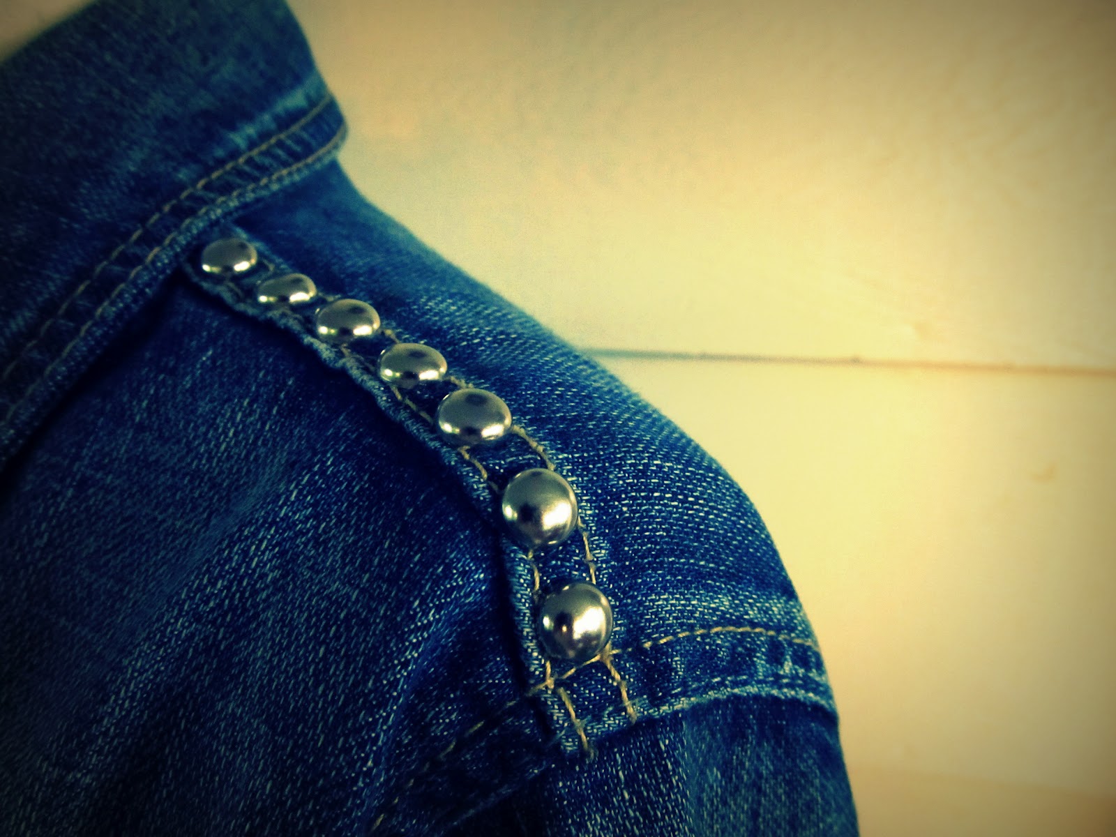 WobiSobi Studded Denim Jacket, DIY