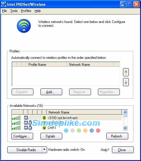 Tải phần mềm Intel PROSet Network Adapter Driver Set