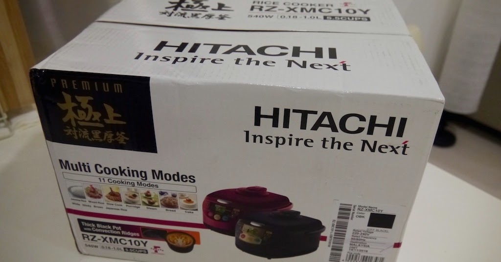 Hitachi Rice Cooker RZXMC10Y Black The Track of Time