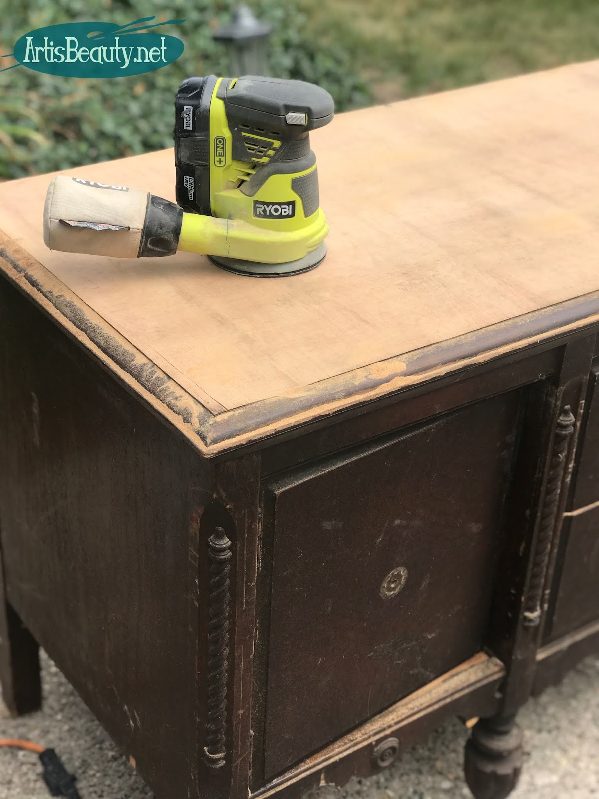 ART IS BEAUTY RESCUED ANTIQUE SIDEBOARD MAKEOVER