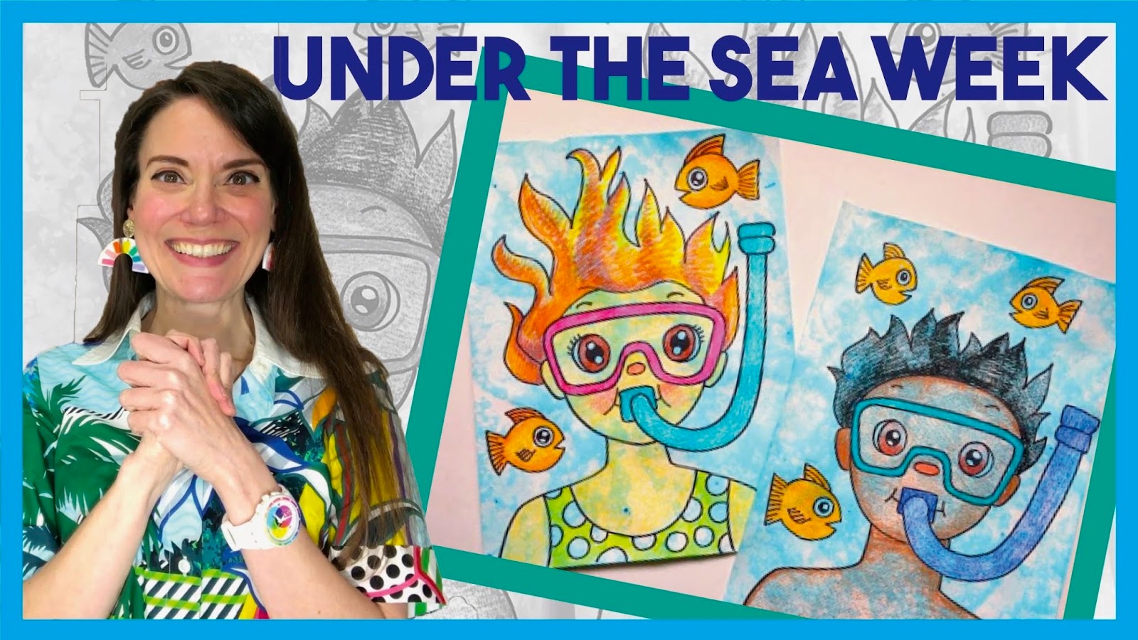 Cassie Stephens self portrait lesson