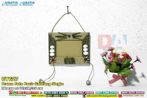 Frame Foto Pasir Gantung Single