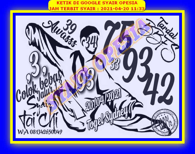 PREDIKSI togel sydney