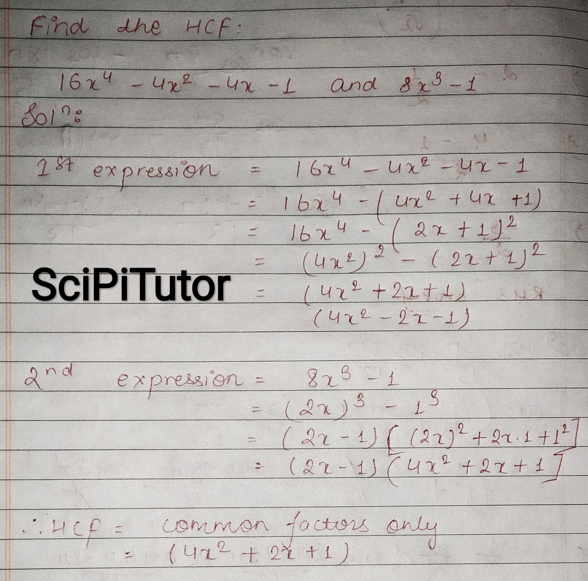 Find The HCF 16x 4x 4x 1 And 8x 1 HCF And LCM SciPiPupil find-the-hcf-16x-4x-4x-1-and-8x-1-hcf-and-lcm-scipipupil