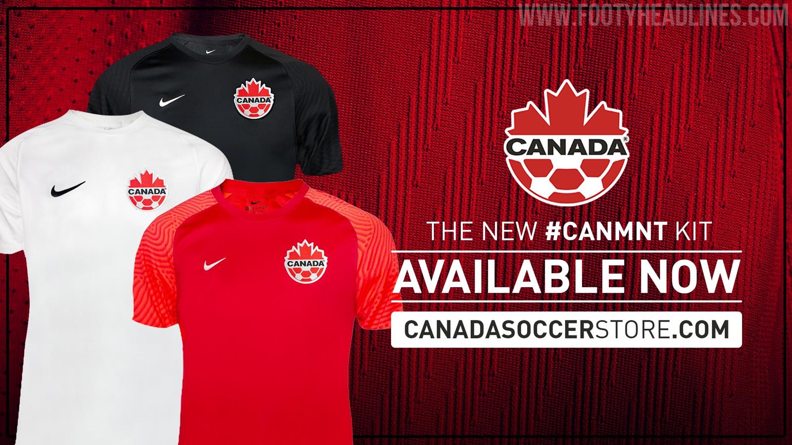 Canada Men 2021 Home, Away & Third Kits Released - Teamwear at 375% Markup  - And Not Even the One Worn by the Team - Footy Headlines