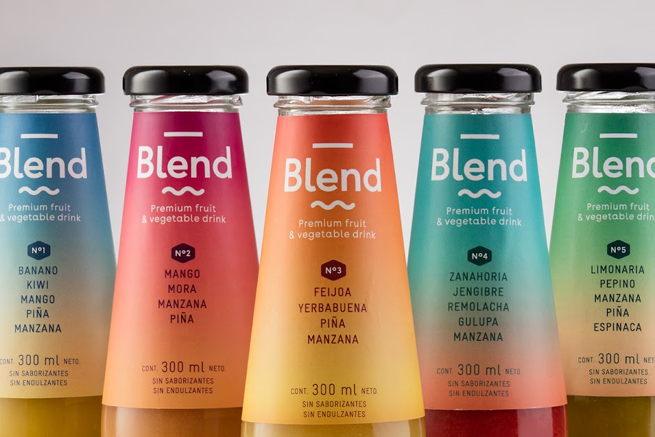 Blend Premium Fruit & Vegetable Drink Packaging Of The World