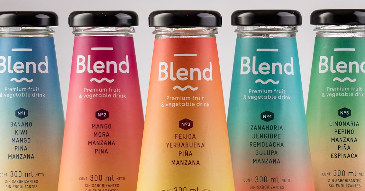 Blend Premium Fruit & Vegetable Drink on Packaging of the World