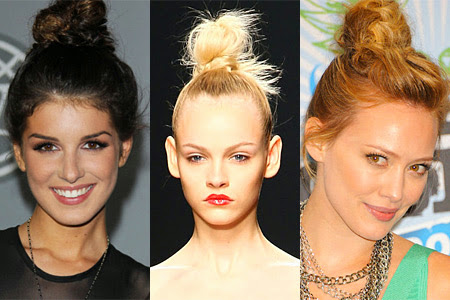 Spring Hair Trend Top Knot Buns The Style Brunch