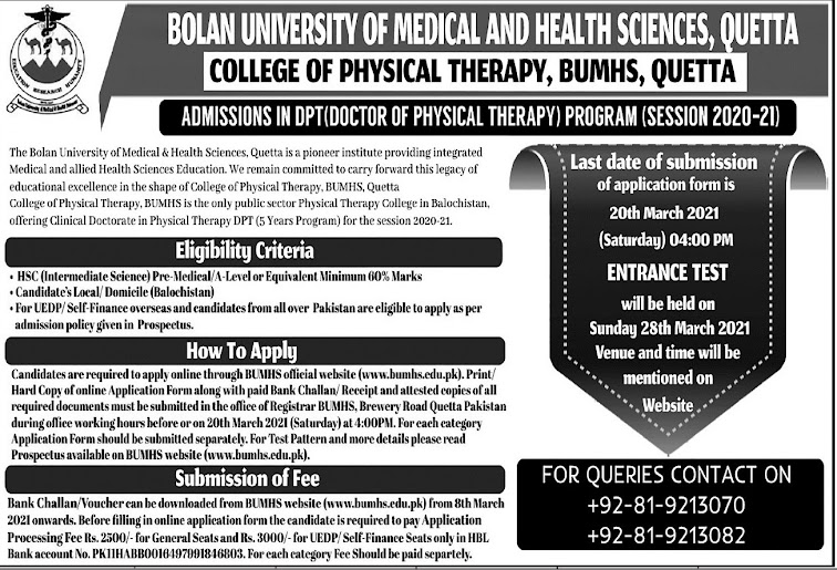 Bolan University of Medical & Health Science Quetta