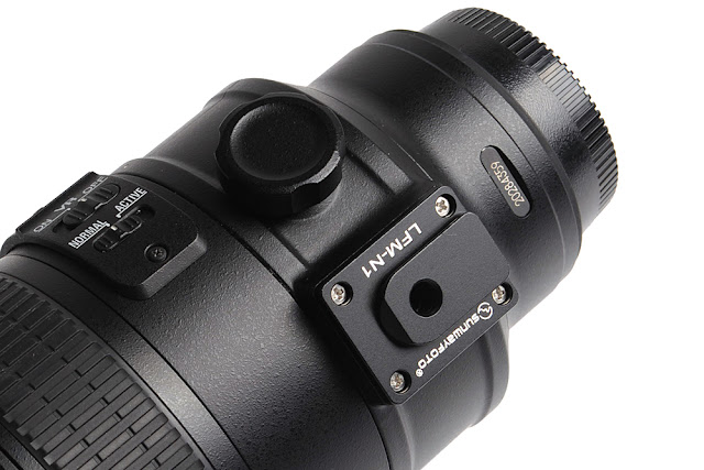 Sunwayfoto LFM-N1 Replacement Foot Plate on Nikon 70-200 VR II overview