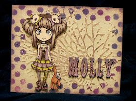 Visible Image character stamp Molly Girl
