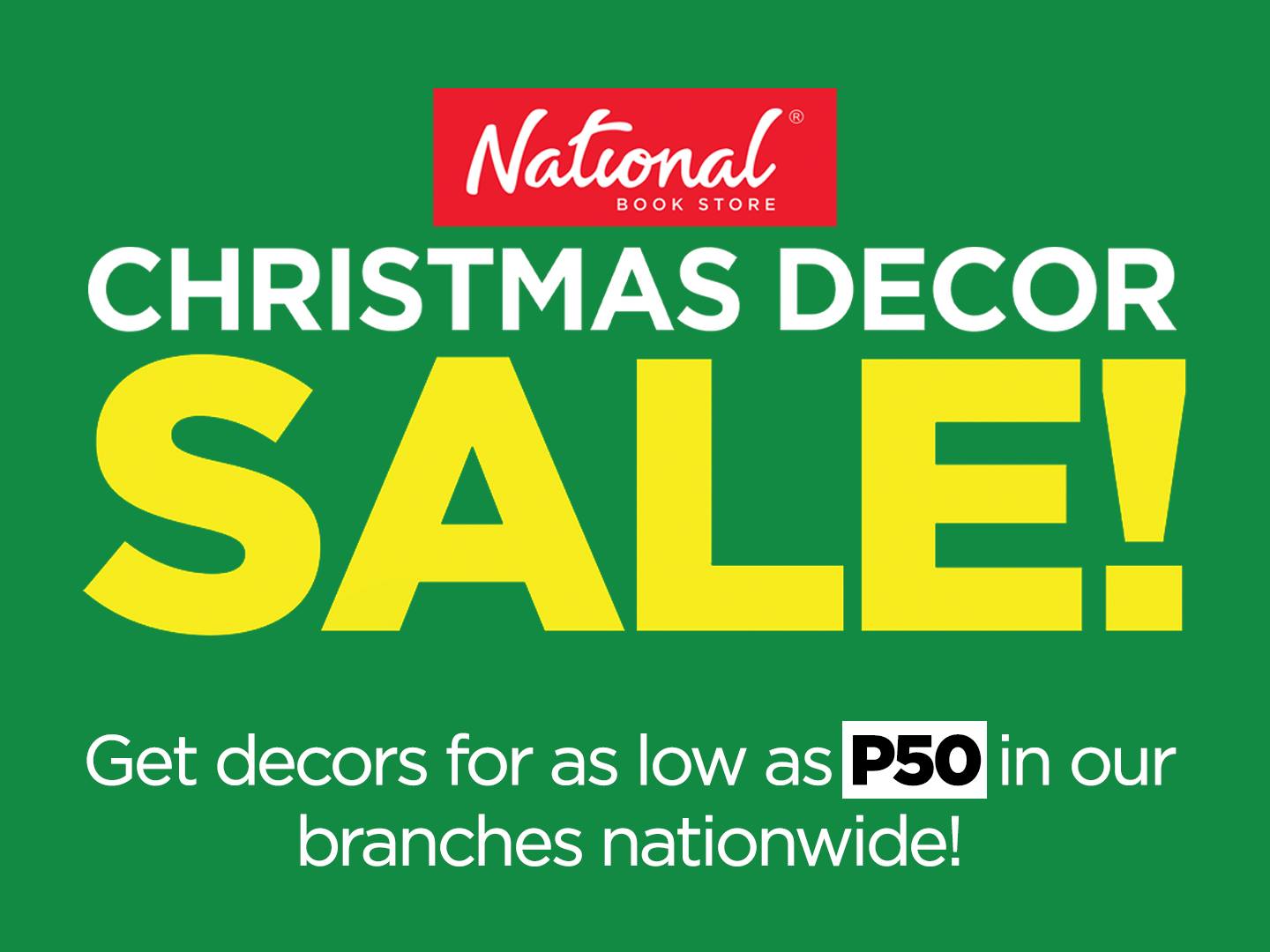 Manila Shopper National Book Store Christmas Decor Sale Oct 2019