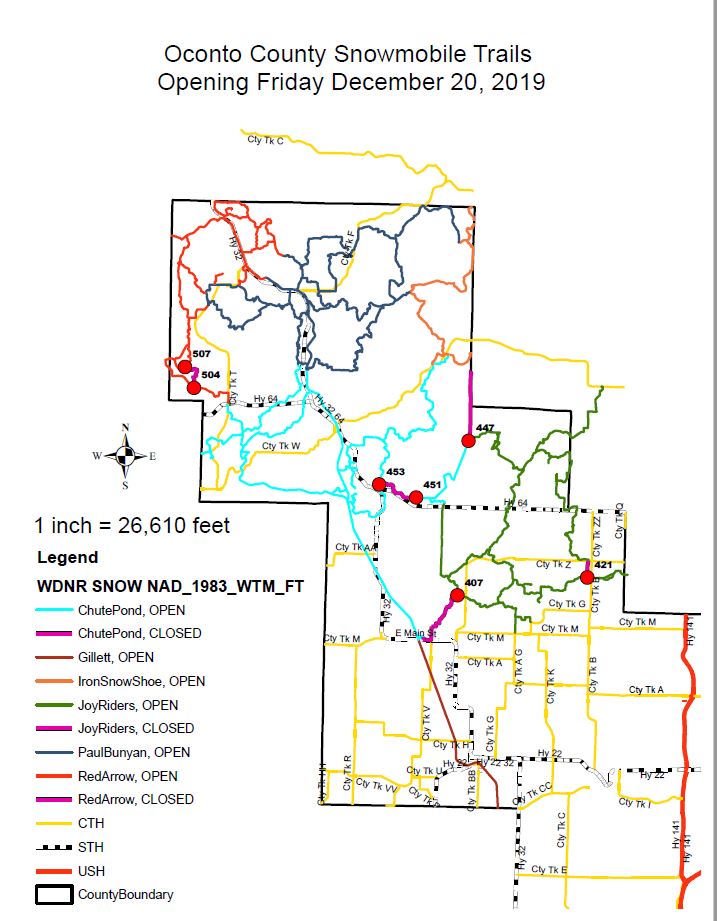 Oconto County » Trail Reports
