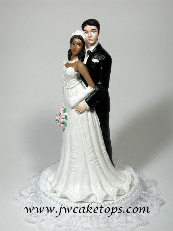 10 CHIC INTERRACIAL WEDDING CAKE TOPPERS