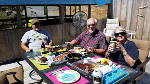 Tim, Larry and Linda at lunch.