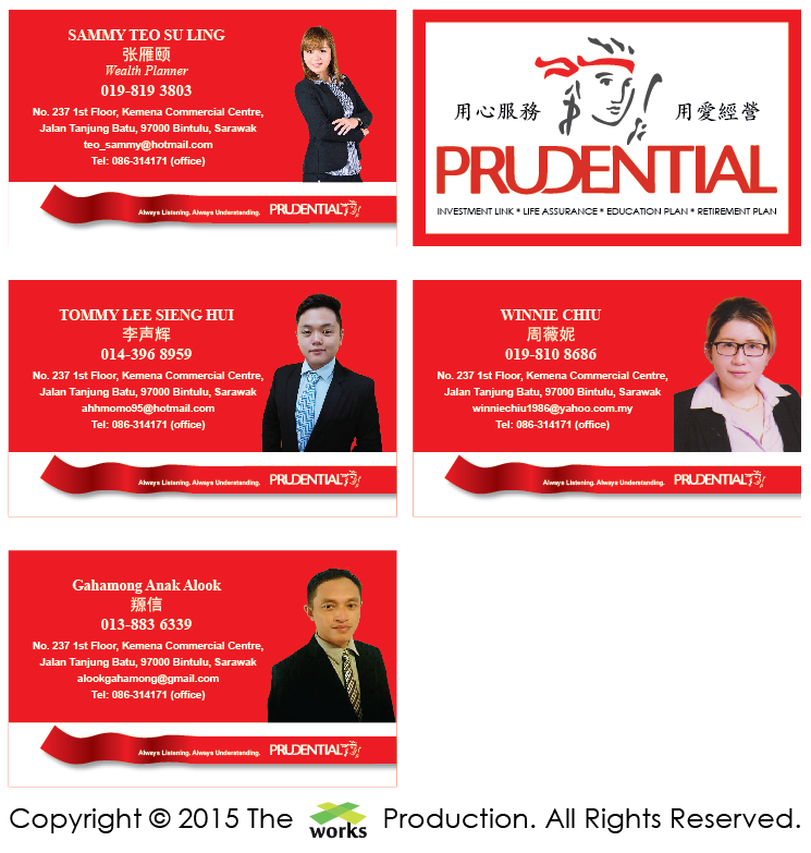 prudential, investment link, life assurance, education plan, retirement plan, Sammy Teo Su Ling, Tommy Lee Sieng Hui, Winnie Chiu, Gahamong Anak Alook