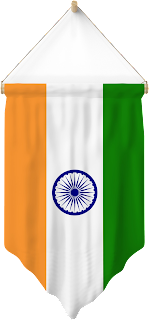 Hanging Indian Flag Transparent Image