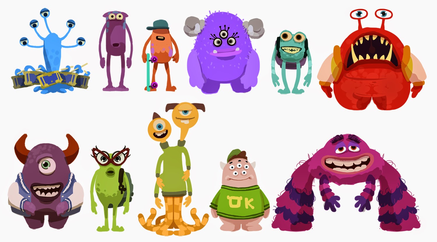 Рисунок монстров корпорация монстров