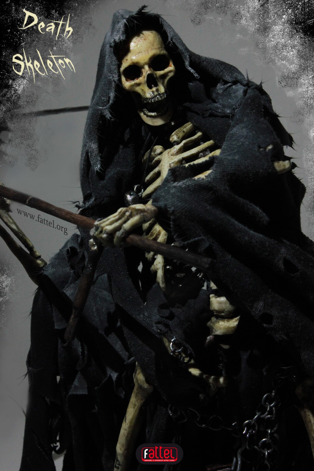 Action figure skeleton by Fattel: death skeleton action figure sicthscale