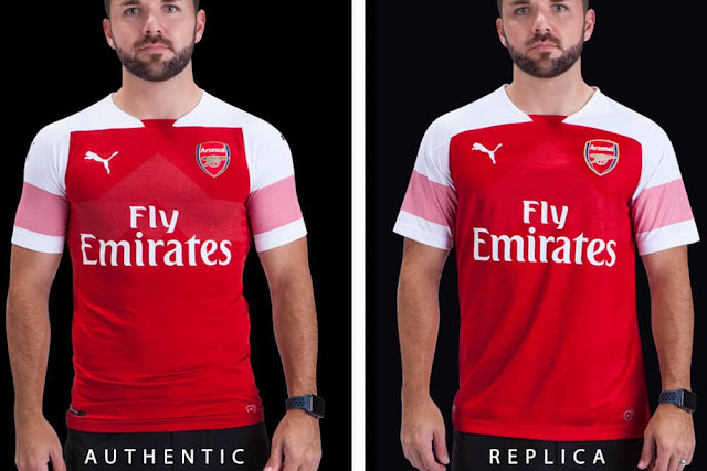 difference between authentic football shirts