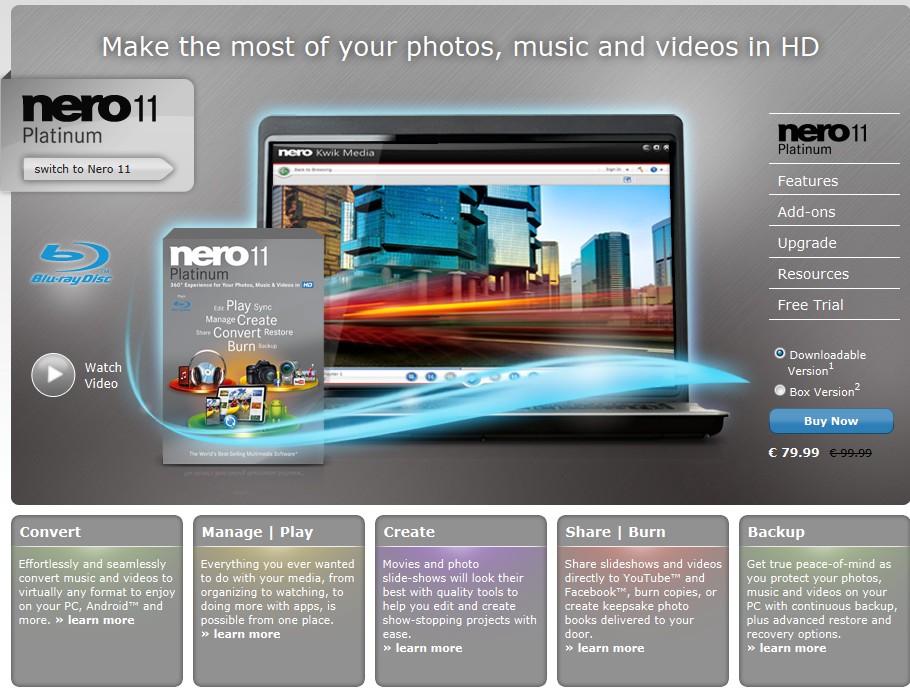 Nero multimedia suite 10 trial