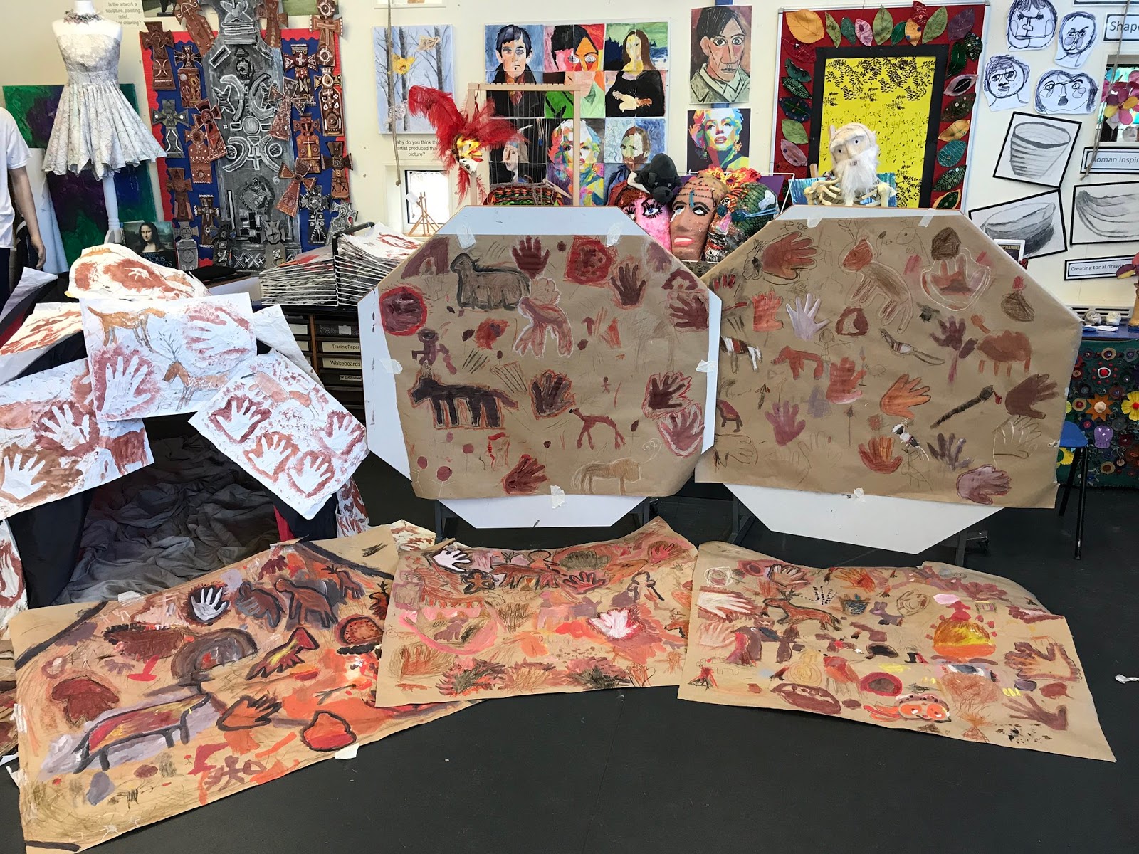Gomersal Primary School Art Stone Age to Iron Age Year 3