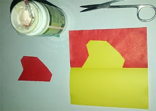 bermain bentuk sederhana dengan kertas warna