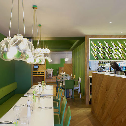 In Design Magz COZY ELEGANT GREEN RESTAURANT INTERIOR DESIGN