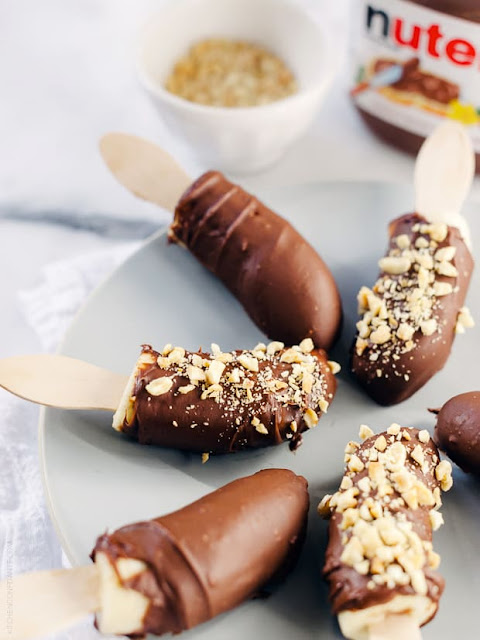 French food Friday - Nutella Dipped Frozen  Bananas