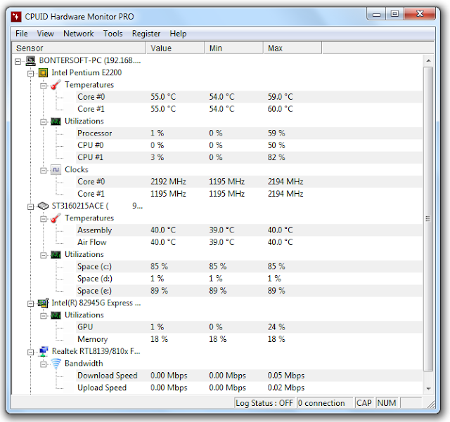 Screenshot CPUID HWMonitor Pro 1.41 Full Version Screenshot CPUID HWMonitor Pro 1.41 Full Version