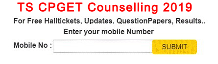 TS CPGET Counselling 2019