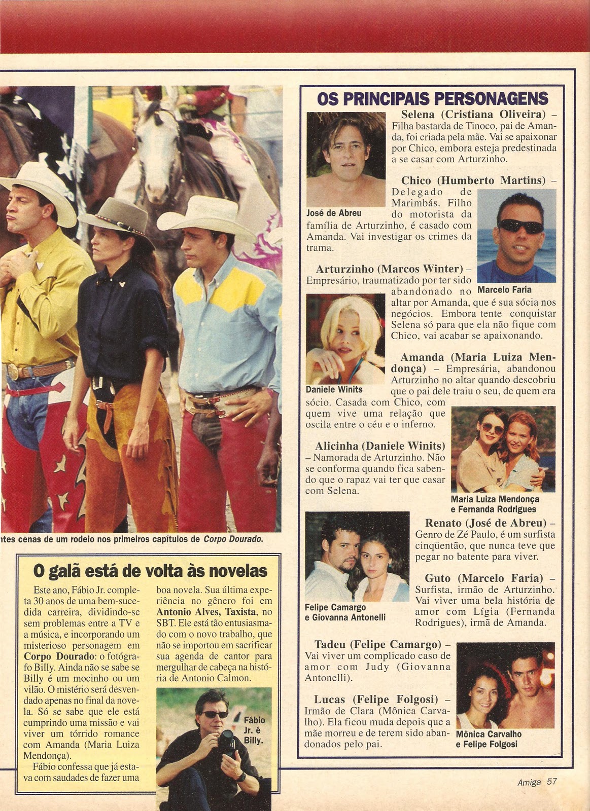 revista amiga & novelas CORPO DOURADO 1998 revista amiga & novelas CORPO DOURADO 1998