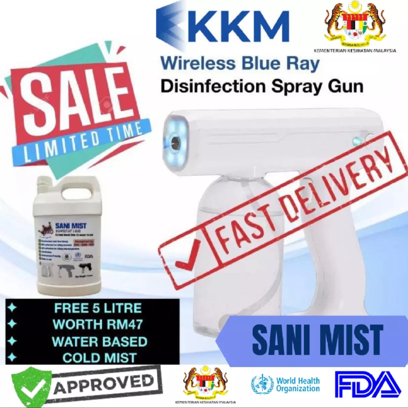 Cara guna spray gun sanitizer