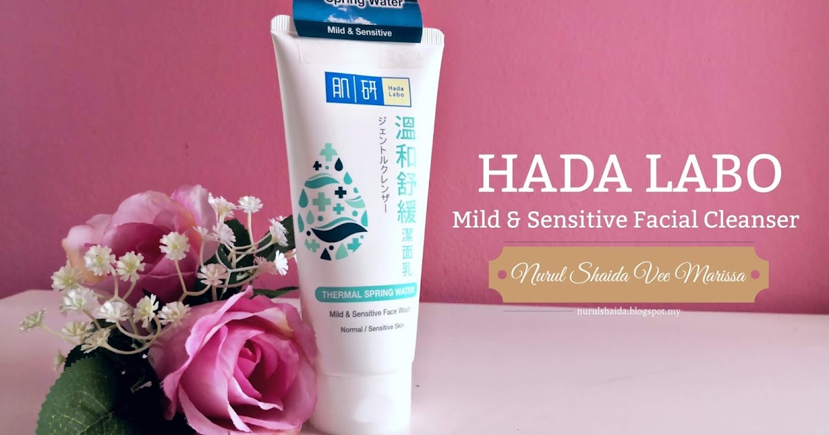 hada labo mild & sensitive face wash
