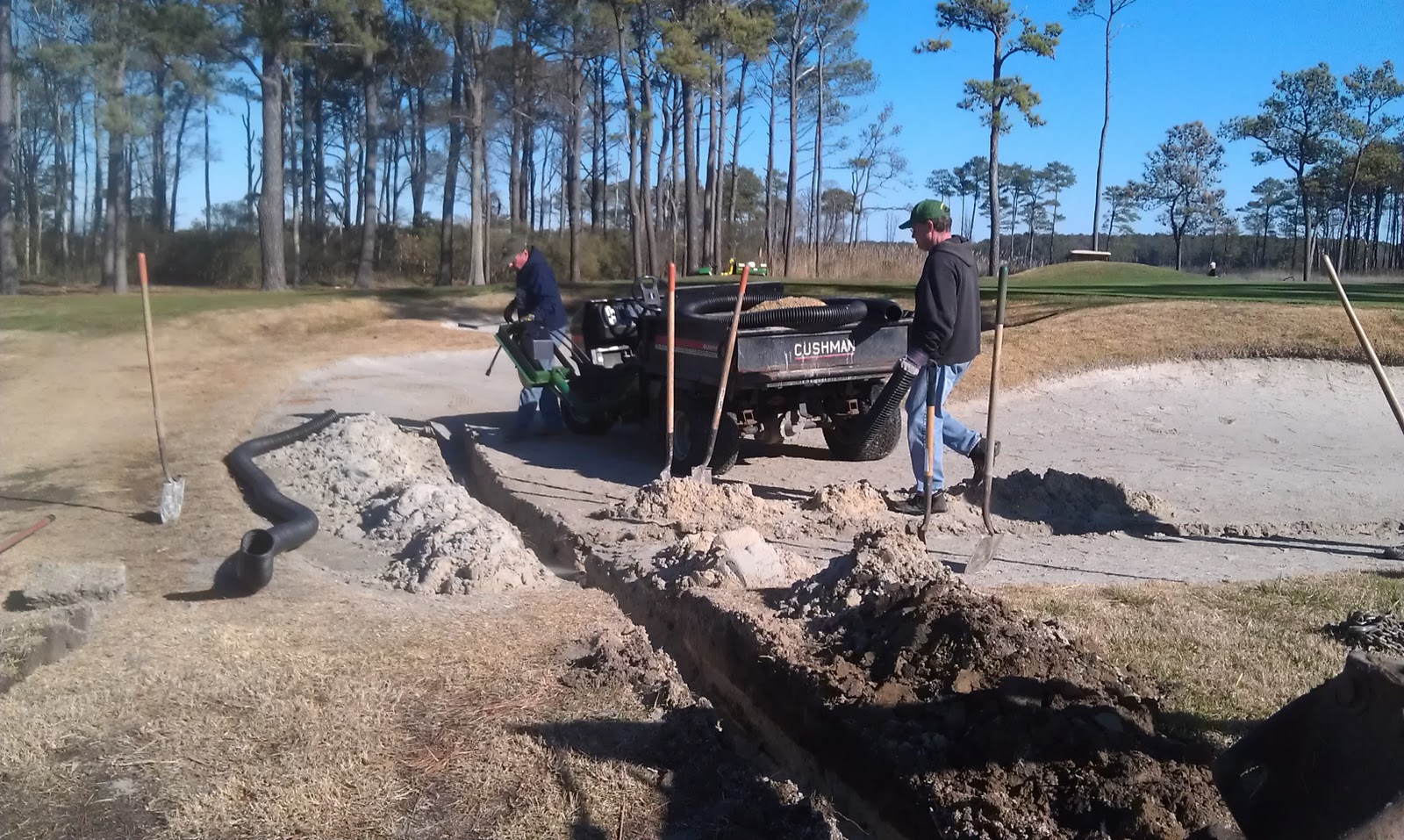 Ocean City Golf Club Maintenance Bunker Drainage!