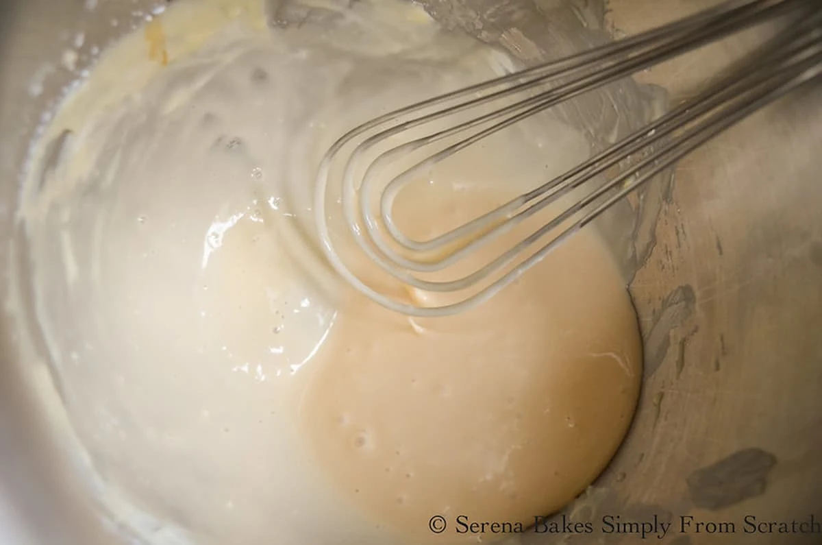 Maple Cream Cheese Frosting in a mixing bowl.